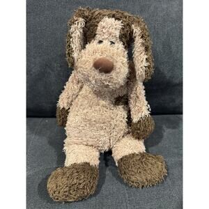 Jellycat Bunglie Dylan the Brown Spotted Puppy Dog Plush 16" Rare & Retired